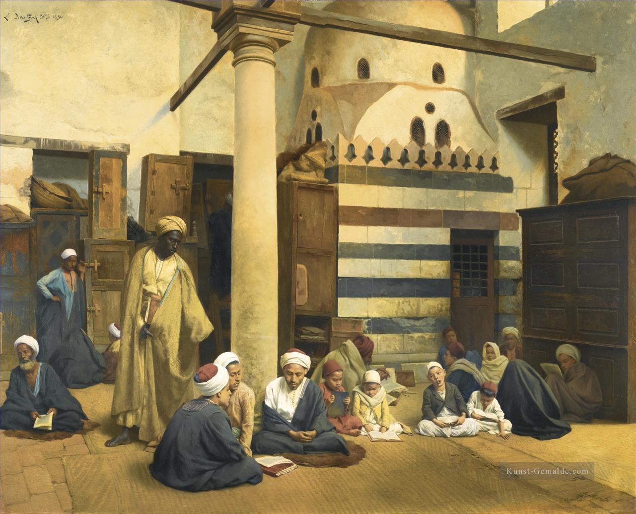 In der Madrasa Ludwig Deutsch Orientalismus Araber Ölgemälde